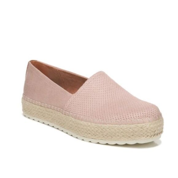 Dr. Scholl’s Espadrilles Womens Size 8 Pink Perforated Slip On Sunray Shoes - Picture 1 of 9